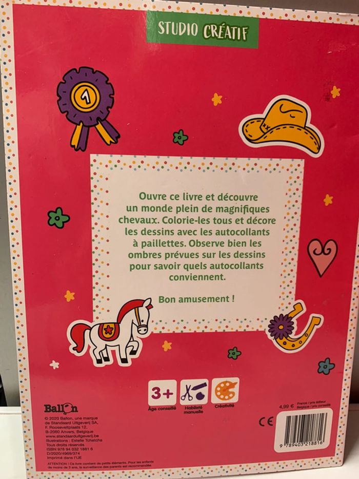 Livre studio créatif Les chevaux - photo numéro 2