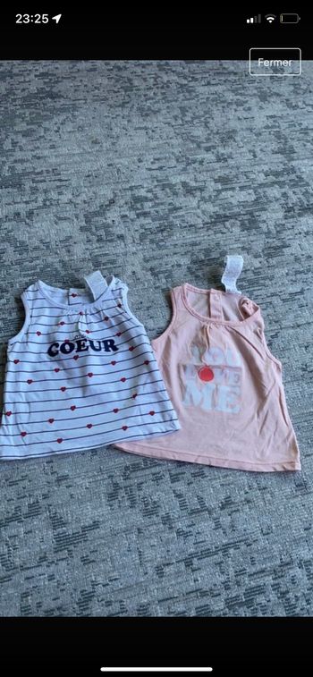 Lot deux débardeurs