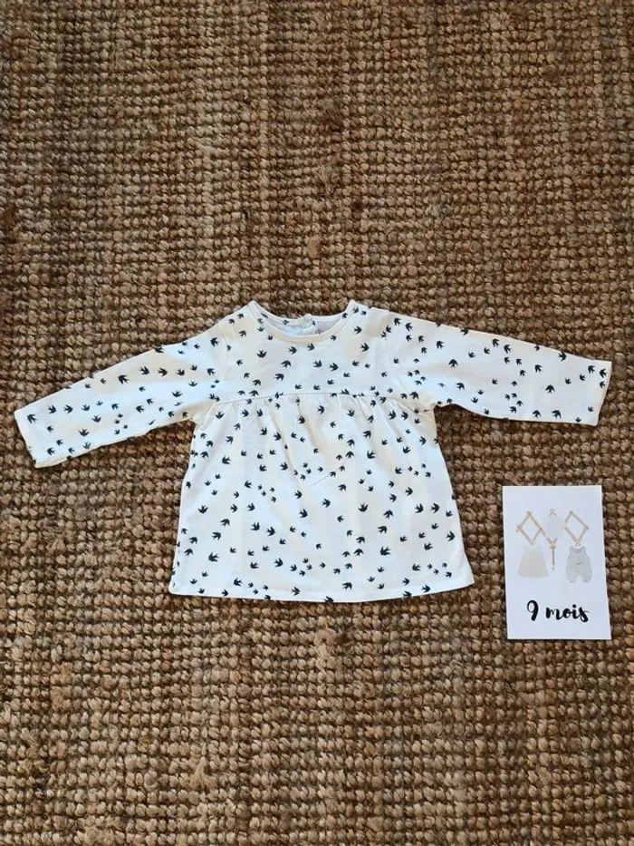 Tee-shirt blouse manches longues