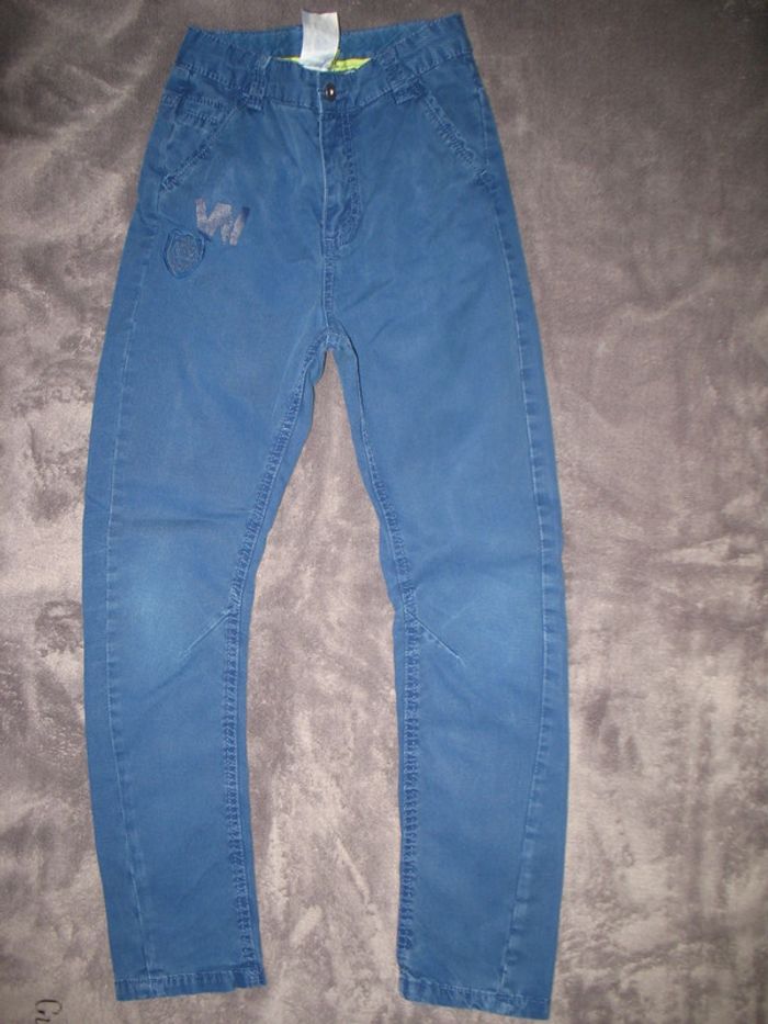 PANTALON SLIM BLEU ROI GARÇON "LITTLE CAPTAIN" - 8 ANS - n°02 - photo numéro 7