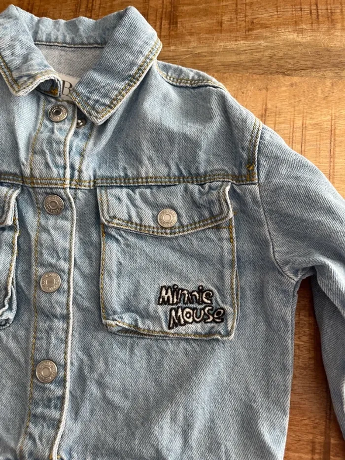 Veste en Jeans Zara/Minnie - photo numéro 3