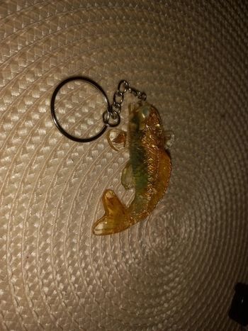 Porte clé carpe koi résine epoxy