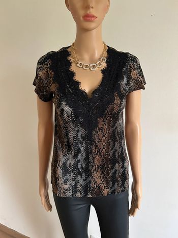 Blouse imprimée à manches courtes Morgan taille XS jamais portée