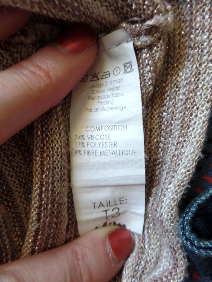 Tunique lamé or Mim Taille 3 - photo numéro 4