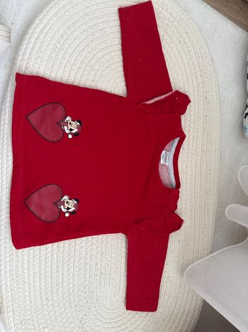 Pull rouge bébé fille