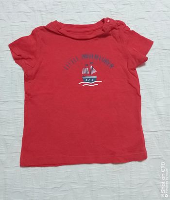 In extenso t shirt manches courtes rouge