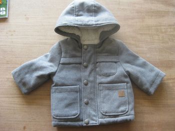 manteau gris 3 mois