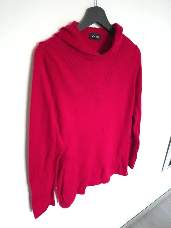 Pull à capuche angora mohair Kookaï taille 2