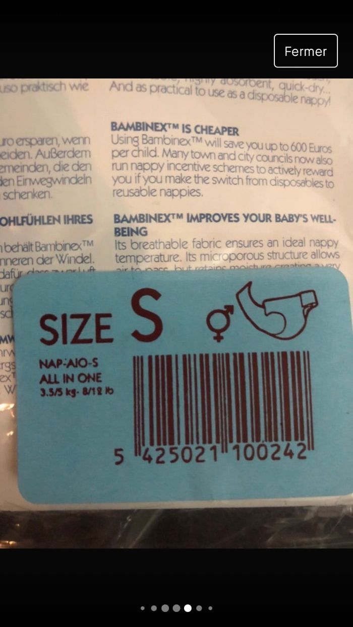 Couche lavable bambinex - photo numéro 4