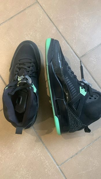 Jordan Spizike Black Green Glow