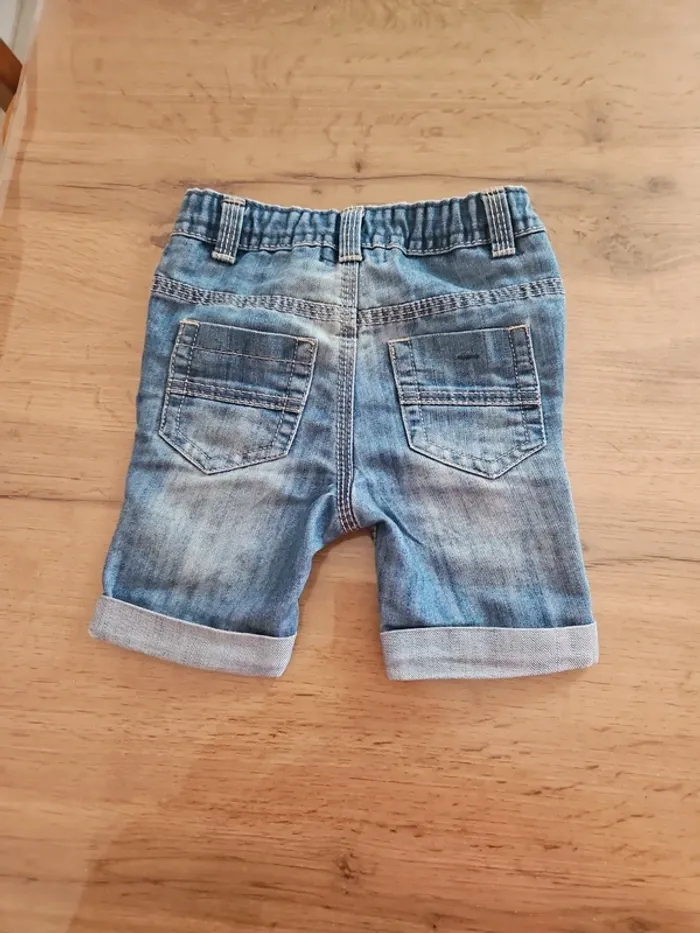 Short en jeans 12 mois garçon orchestra - photo numéro 3