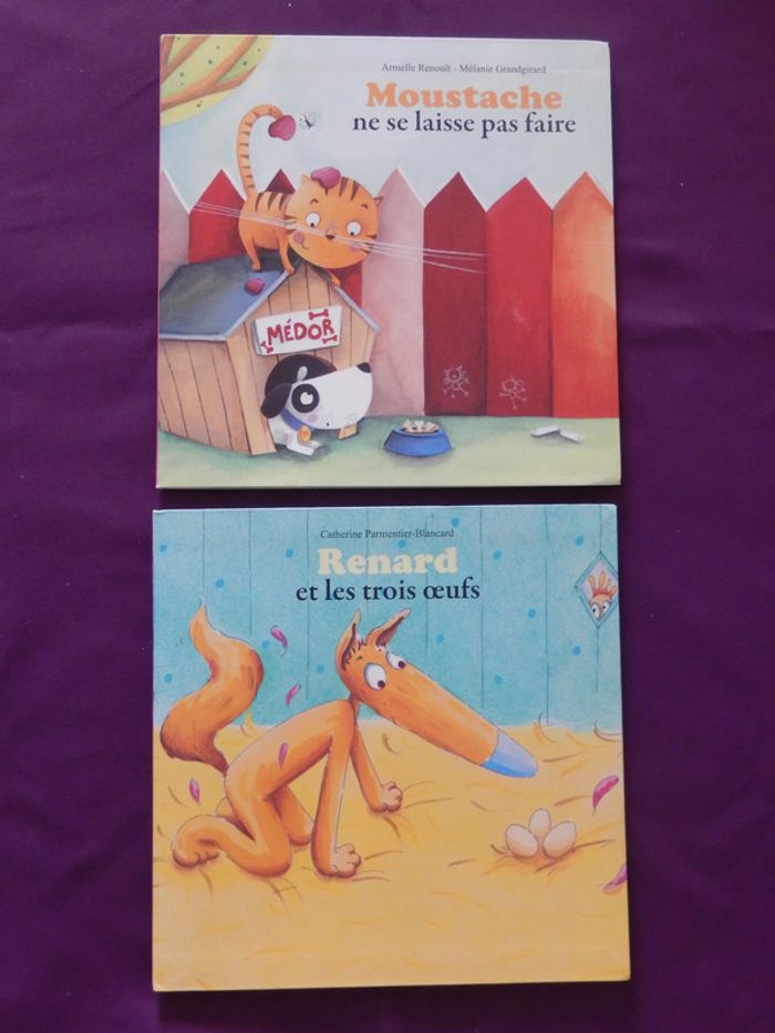 2 Livres Renard et Moustache