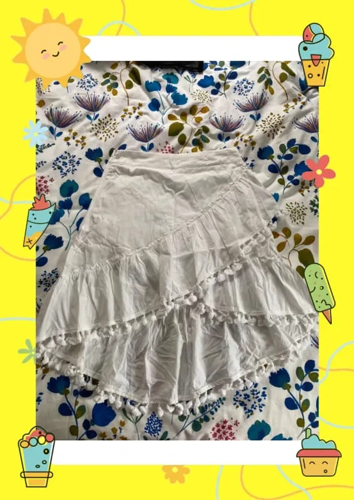 Jupe portefeuille avec franges M 38 Shein