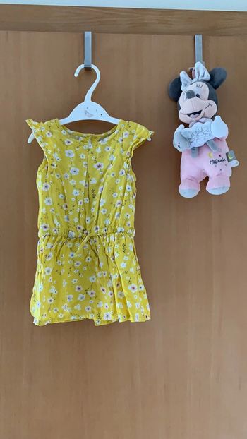 Robe jaune fleurie kiabi 18 mois