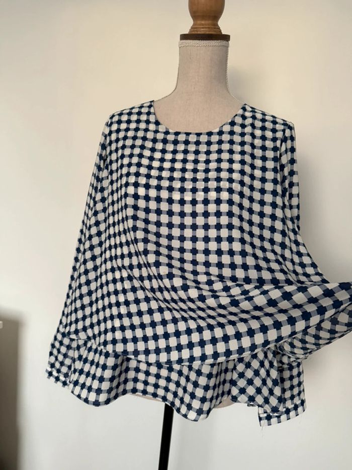 Chemise camisa blanc volant blouse fluide Camilia Overhemd folder Blusa Camicetta femme woman - photo numéro 8