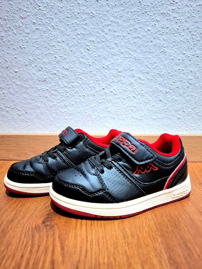 Baskets Kappa garçon taille 28 – scratch + lacets décoratifs - photo numéro 3