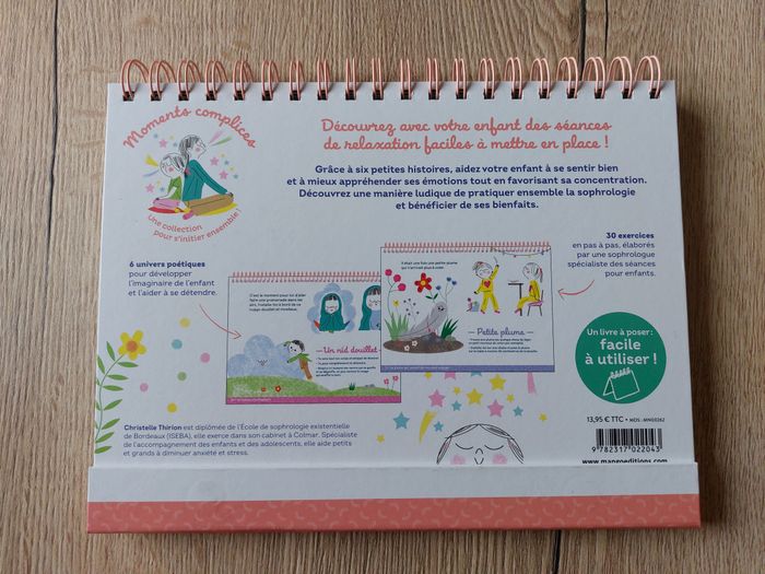 Livre chevalet "Sophrologie avec mon enfant" Christelle Thirion Mango - photo numéro 2