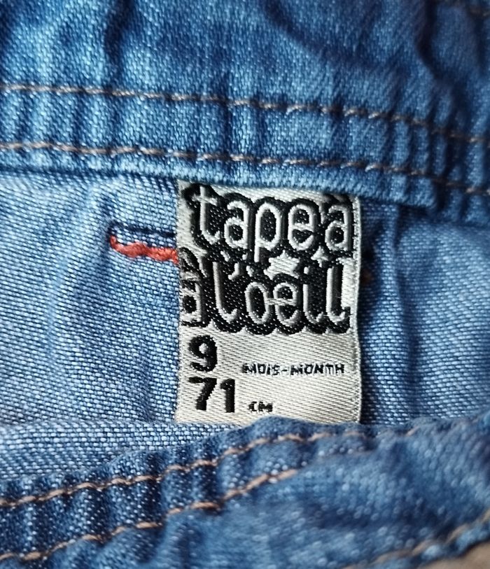 Salopette en jean Tape à l'oeil 9 mois/71 cm - photo numéro 5