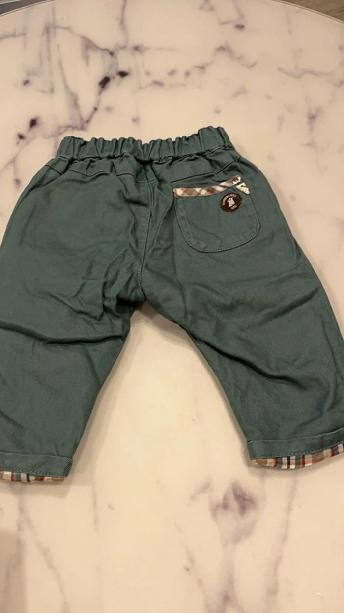 Pantalon garçon vert - photo numéro 2