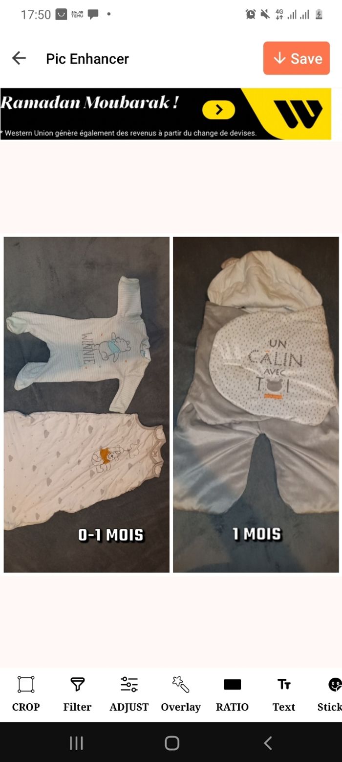Lot vêtement bebe 1 mois - photo numéro 1