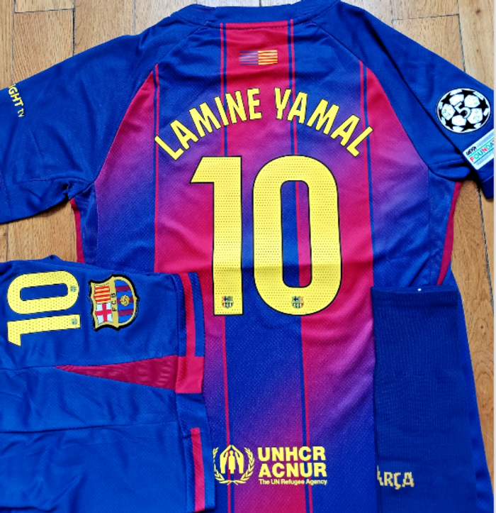Lamine Yamal Maillot BARCELONE taille 10 ans (-2026-nouveau-)