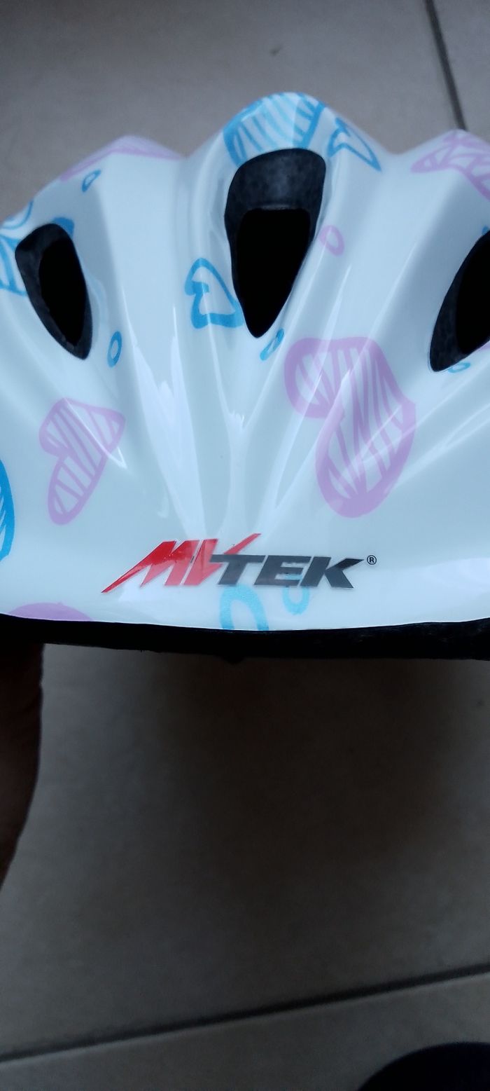 MV-TEK,  casque vélo enfant Junior Love réglable. Taille S/M idéal pour débutant à vélo et trottinette. - photo numéro 8
