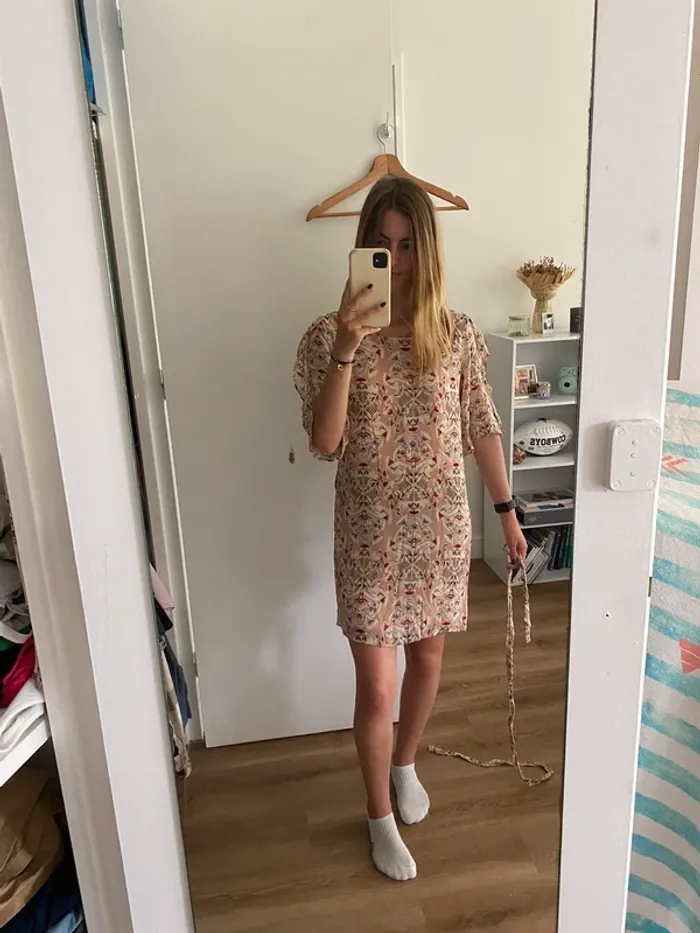 Robe rose à motif - IKKS - photo numéro 3