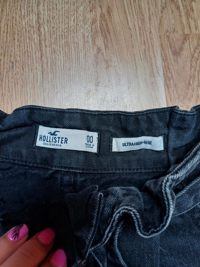 Jupe en jean noire taille haute - photo numéro 3
