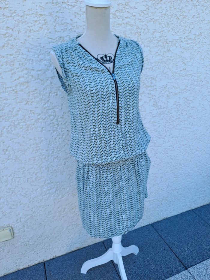 Robe été sans manches ceinture élastique Promod taille M - photo numéro 2
