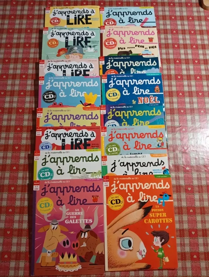 J'apprends à lire avec CD x 16 éditions Milan 5 à 7 ans