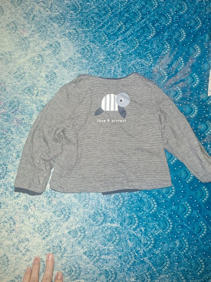 Gilet obaibi 9 mois 71 cm réversible - photo numéro 3