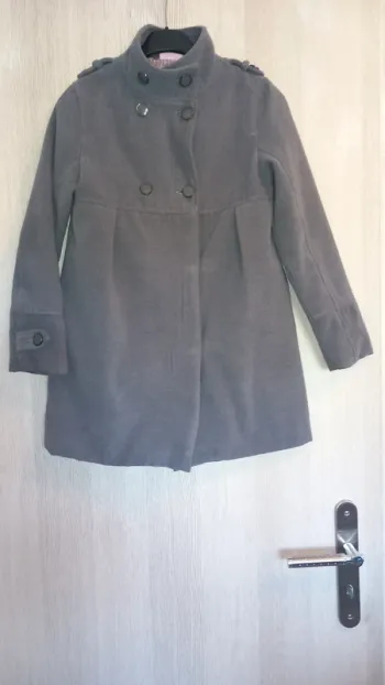 Manteau gris 10ans