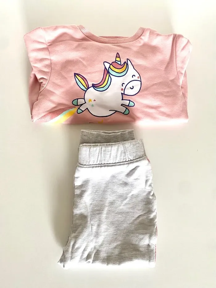 Ensemble jogging chaud Licorne Tex taille 18 mois excellent état - photo numéro 3