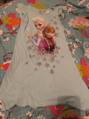 Chemise de nuit la reine des neiges 8-10 ans