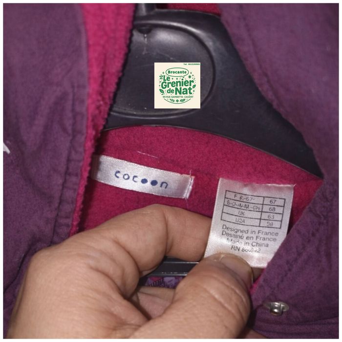 Blouson a capuche avec gants taille 67 cm 6 mois - photo numéro 5