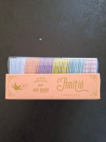 Boîte Petits messages pour une année d’Amitié neuf sous blister