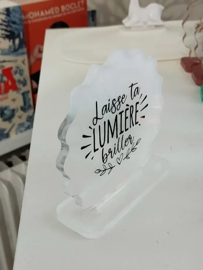 idée cadeau ornement bureau coiffeuse couvre tasse en résine abr015 - photo numéro 2