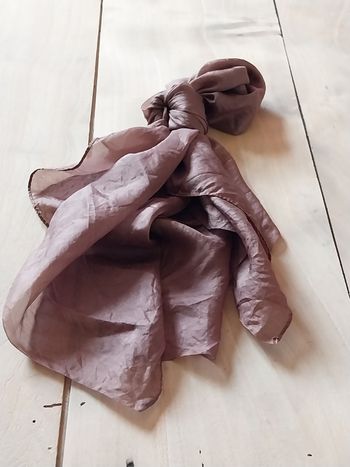 Foulard femme vintage neutre maron