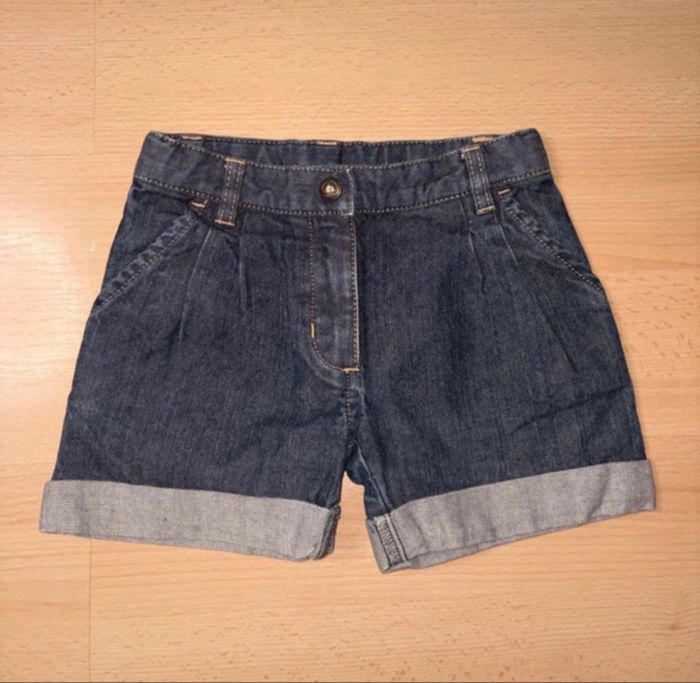 Short en jeans Petit Bateau fille taille 3 ans - photo numéro 1