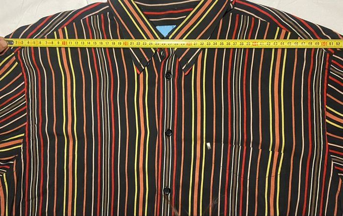 Chemise rayée multicolore »Playboy »manches courtes - photo numéro 3