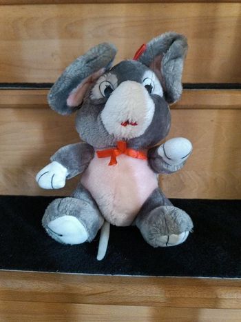 Peluche souris grise Gif Toy's