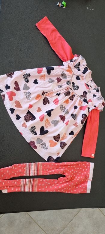 Ensemble robe + collants catimini