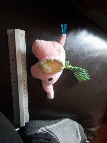 Pelluche elephant rose