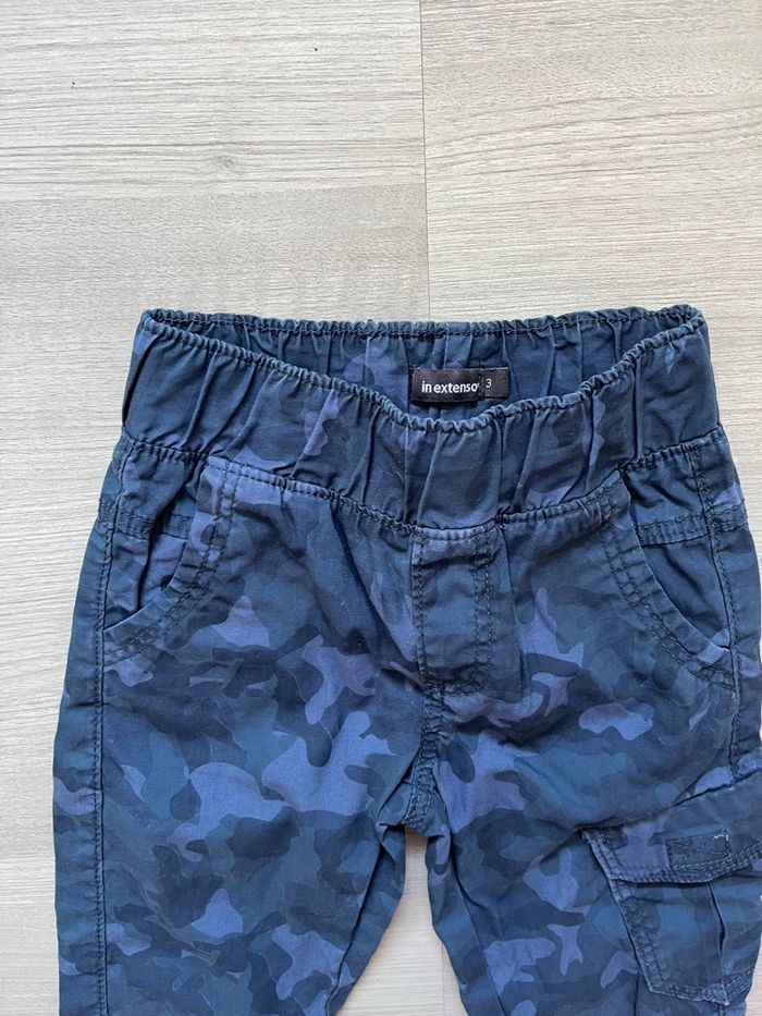 Pantalon d’été bleu camouflage 3 ans - photo numéro 2