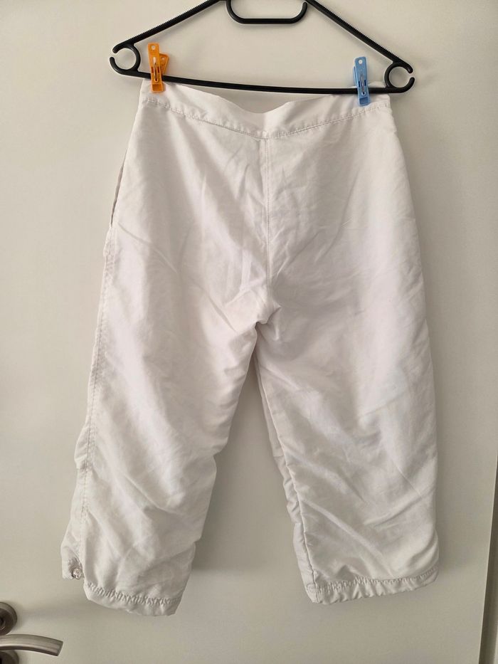 Pantacourt blanc - taille XS - photo numéro 2