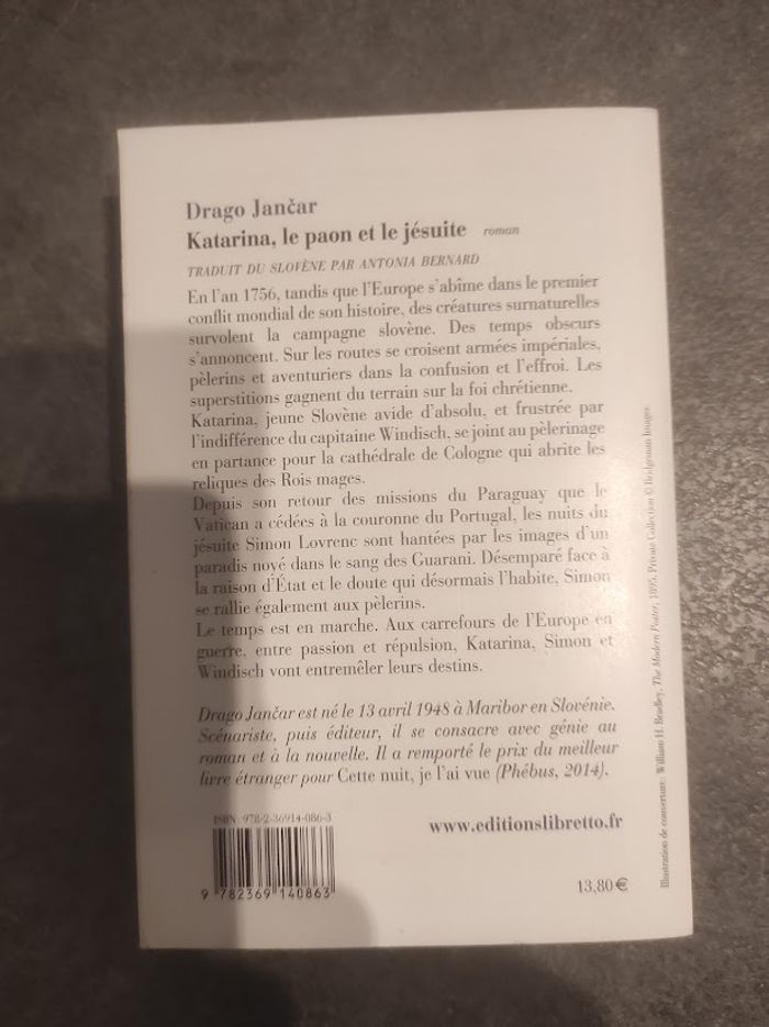 Katarina le paon et le jésuite Drago Jancar - Libretto 2016 - photo numéro 3