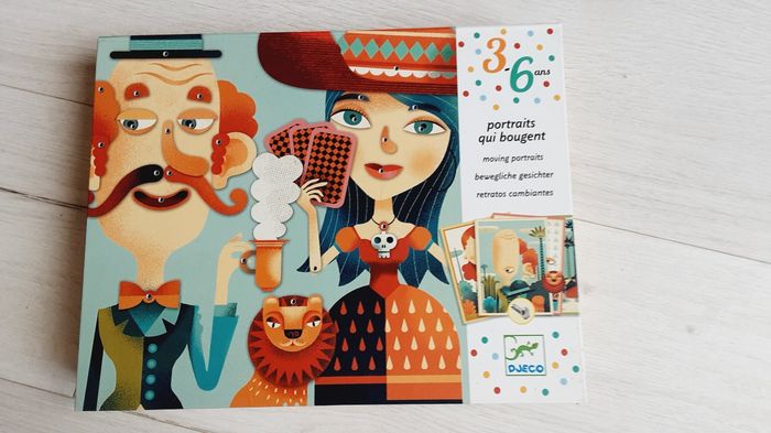 Jeu jouet éducatif Djeco Portraits qui bougent 3 - 6 ans