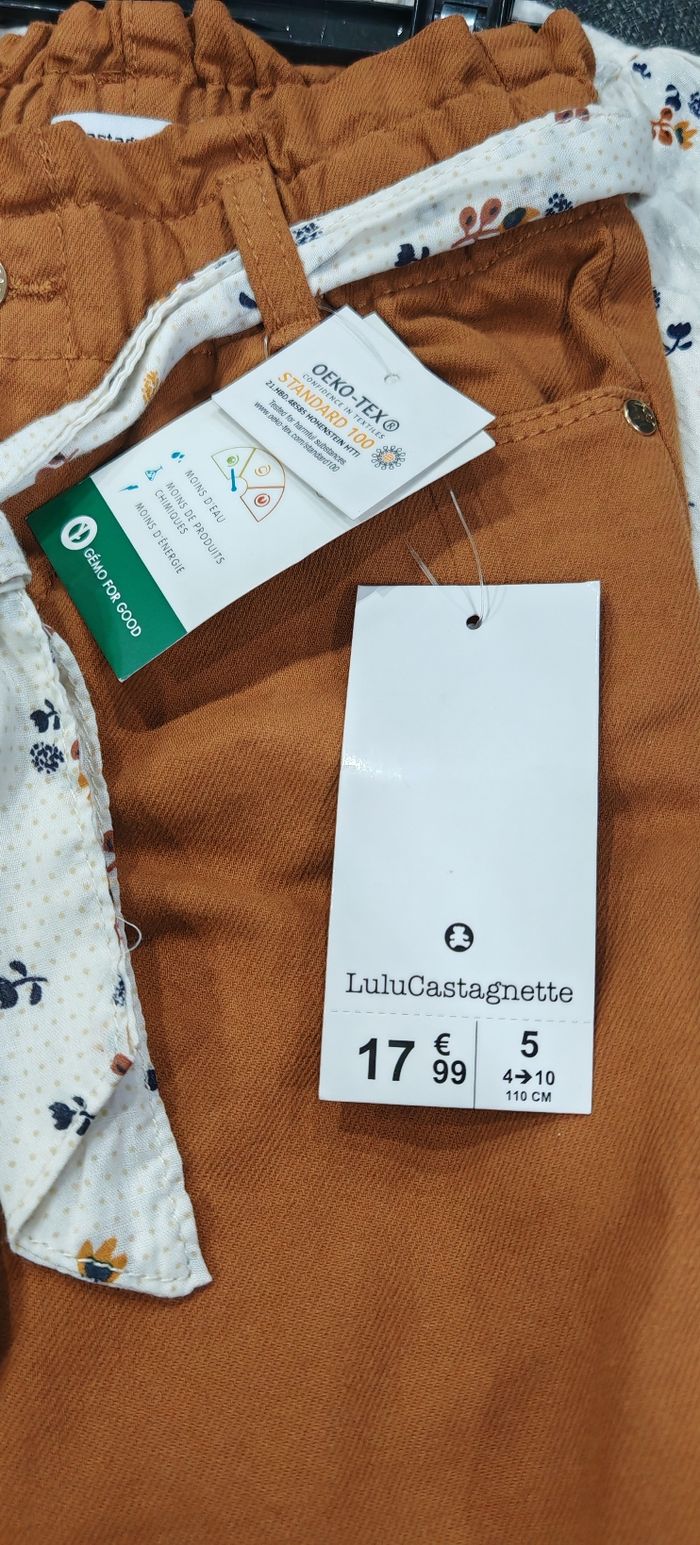 Ensemble chemise et pantalon fille lulu castagnette - photo numéro 5