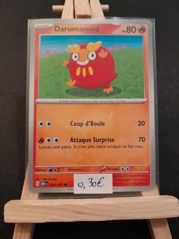 Carte Pokémon Darumarond 34/197