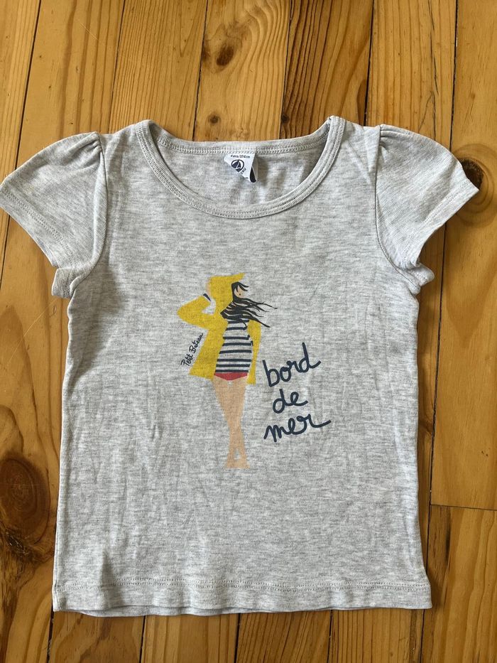 Tee-shirt gris Petit Bateau 4 ans